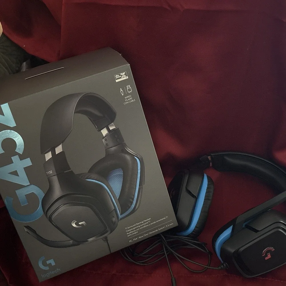 Logitech Gaming Headset OS Black G432 7.1 Surround Sound Wired 3.5mm Jack